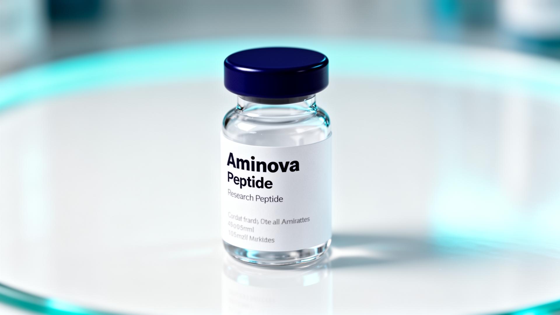 Aminova research peptide vial